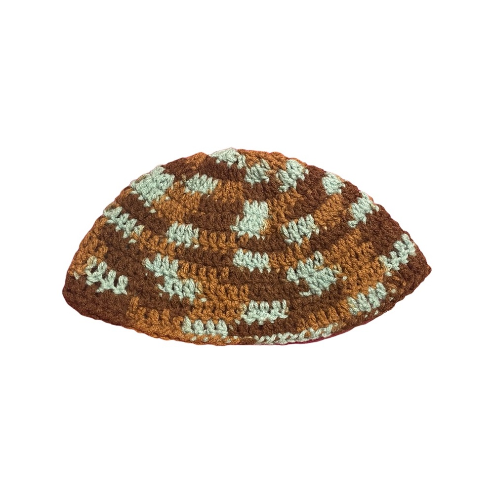 Black and Blue Knit Beanie